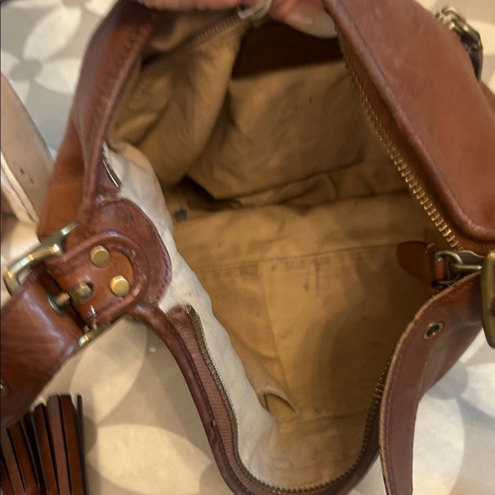 Coach VINTAGE Dark Brown Leather Shoulder Bag - Picture 8 of 13